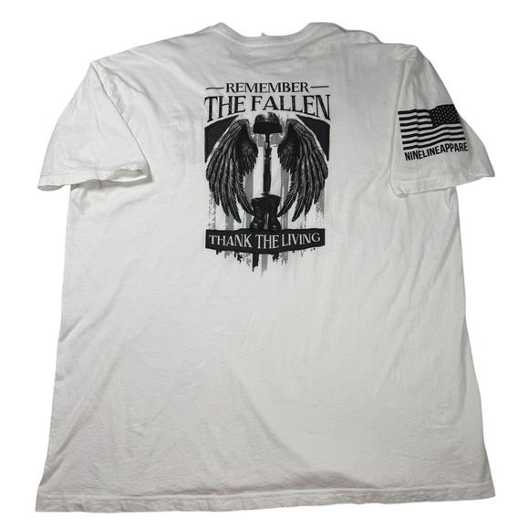 Set of Two Nine Line Short Sleeve Tee Shirts Mens 3X Patriotism Remember Fallen - Picture 3 of 13